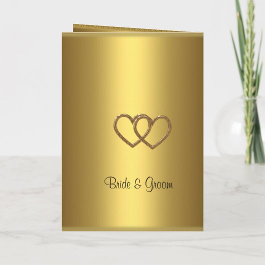 Programme de mariage or (Dos)