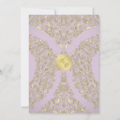 Programme De Mariage Or Et Rose (Dos)