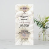 Programme de mariage paire de marguerites blanches (Debout devant)