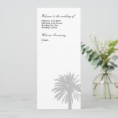 Programme de mariage Palm tree modèle (Debout devant)