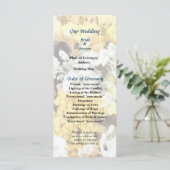 Programme de mariage Panier de fleurs séchées (Debout devant)