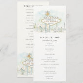 Programme de mariage paysage de Las Vegas Nevada (Devant / Derrière)