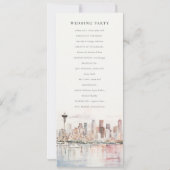 Programme de mariage paysage de Seattle Washington (Dos)