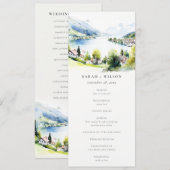 Programme de mariage paysage Lungern Suisse (Devant / Derrière)