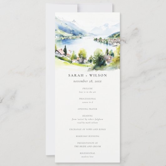 Programme de mariage paysage Lungern Suisse (Devant)