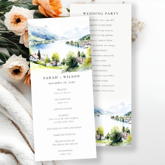 Programme de mariage paysage Lungern Suisse