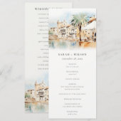 Programme de mariage paysage Mallorca Espagne (Devant / Derrière)