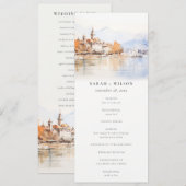 Programme de mariage paysage Montreux Suisse (Devant / Derrière)