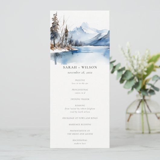 Programme de mariage paysager hivernal de Mountain (Debout devant)