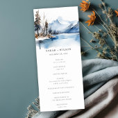 Programme de mariage paysager hivernal de Mountain