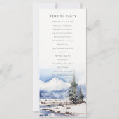 Programme de mariage paysager hivernal de ski de m (Dos)