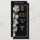 Programme de mariage pentacle pour sorcières (Devant / Derrière)