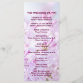 Programme de mariage personnalisable (Dos)