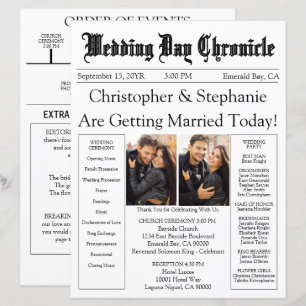 Programme de mariage personnalisé avec code QR pho