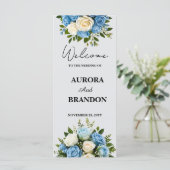 Programme de mariage personnalisé avec design flor (Debout devant)