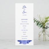 Programme de mariage personnalisé Dahlia (Debout devant)