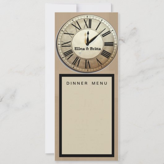 Programme de mariage personnalisé du réveillon du  (Devant)