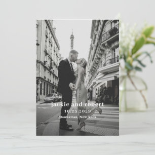 Programme de mariage photo minimaliste moderne