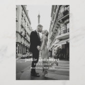Programme de mariage photo minimaliste moderne (Devant)