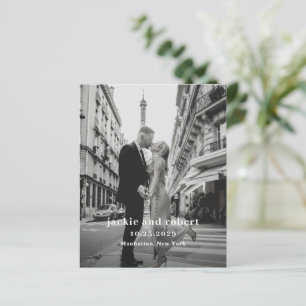 Programme de mariage photo moderne minimaliste