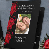 Programme de mariage photo noir gris et blanc Dama