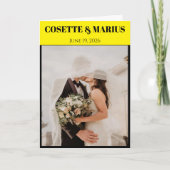 Programme de mariage Playbill (Devant)