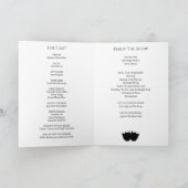 Programme de mariage Playbill (Intérieur)