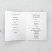 Programme de mariage plié à calligraphie simple (Intérieur)