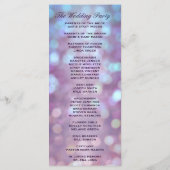 Programme de mariage Points saillants du livre (Dos)