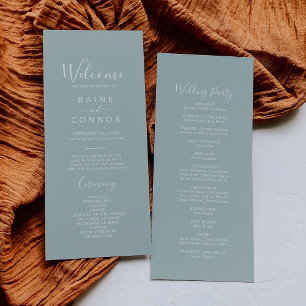 Programme de mariage pour coordinateur de verdure 