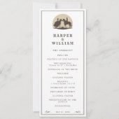 Programme de mariage pour couple Cowboy (Devant)