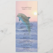 Programme de mariage pour dauphin au lever du sole (Dos)