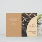 Programme de mariage pour la célébration de l'arbr (Debout devant)