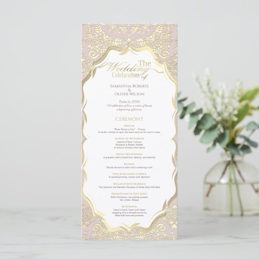 Programme de mariage pour la pêche et l'or (Debout devant)