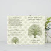 Programme de mariage pour le chêne d'olive (Debout devant)