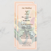 Programme de mariage pour le jardin persan des orc (Devant / Derrière)