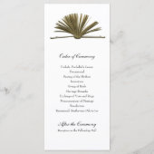 Programme de mariage pour les amoureux du livre (Dos)