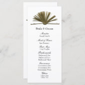 Programme de mariage pour les amoureux du livre (Devant / Derrière)