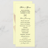 Programme de mariage pour les feuilles de chêne d' (Devant / Derrière)