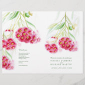 Programme de mariage pour les fleurs d'eucalyptus (Devant)