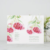 Programme de mariage pour les fleurs d'eucalyptus (Debout devant)