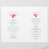 Programme de mariage pour les fleurs d'eucalyptus (Dos)