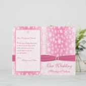 Programme de mariage pour les flocons de neige ros (Debout devant)