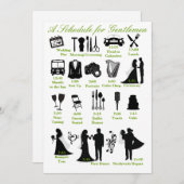 Programme de Mariage pour les Garçons d'Honneur (Devant / Derrière)