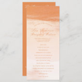 Programme de mariage pour les lessives de corail e (Devant / Derrière)