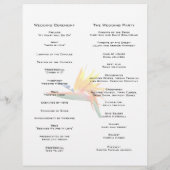 Programme de mariage pour les oiseaux de paradis (Dos)