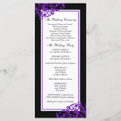 Programme de mariage pour les tourbières florales  (Dos)