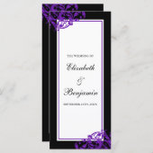 Programme de mariage pour les tourbières florales  (Devant / Derrière)