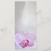 Programme de mariage pour l'orchidée rose et le vo (Devant)