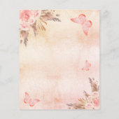 Programme de mariage pour papillon rose de la pamp (Dos)